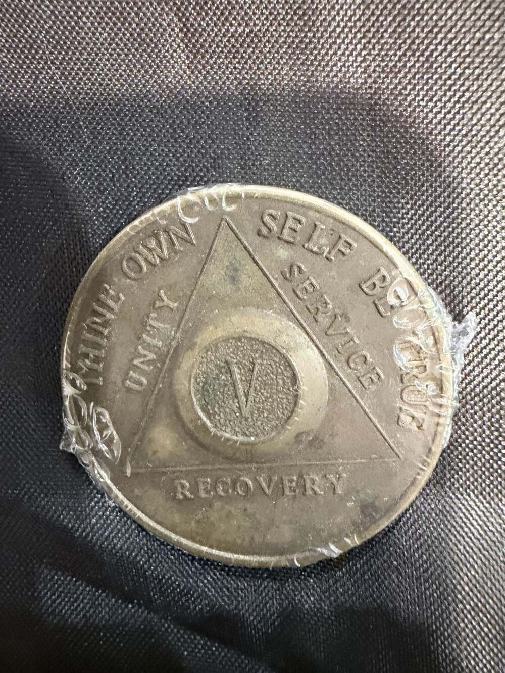 Alcoholics Anonymous 5 Year Sobriety Coin Chip Medallion Token AA